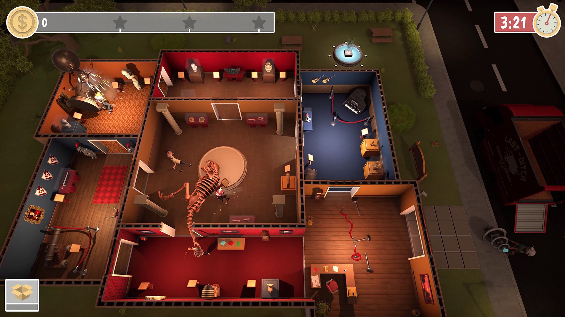 Le niveau du musée dans Get Packed: Fully Loaded