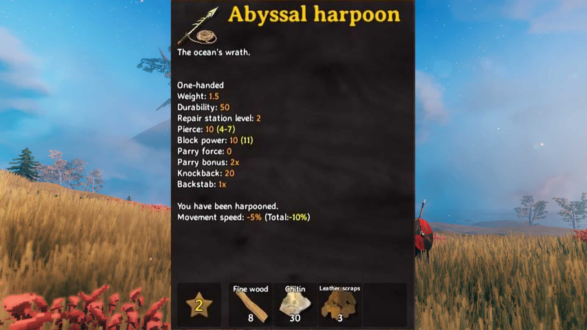 Meilleure liste de niveaux d'armes de Valheim