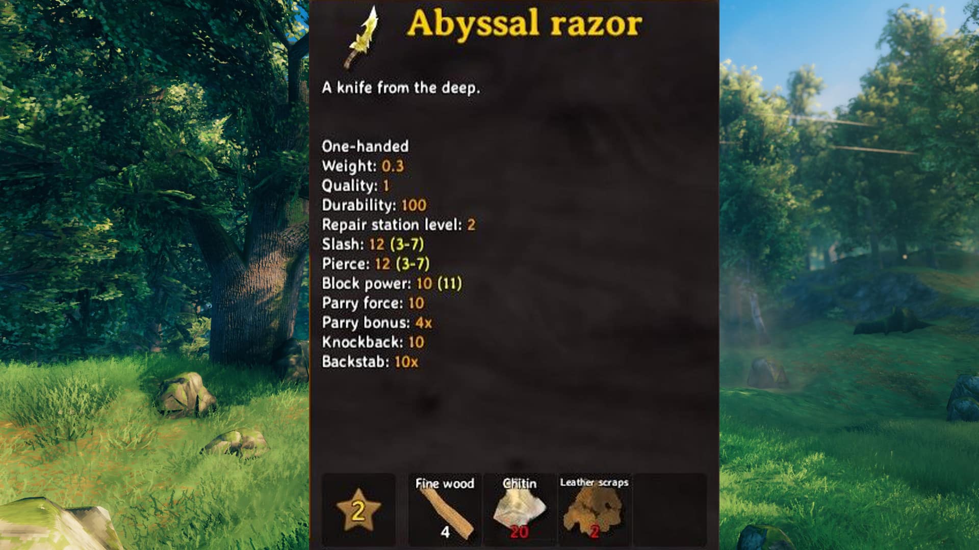 Meilleure liste de niveaux d'armes de Valheim