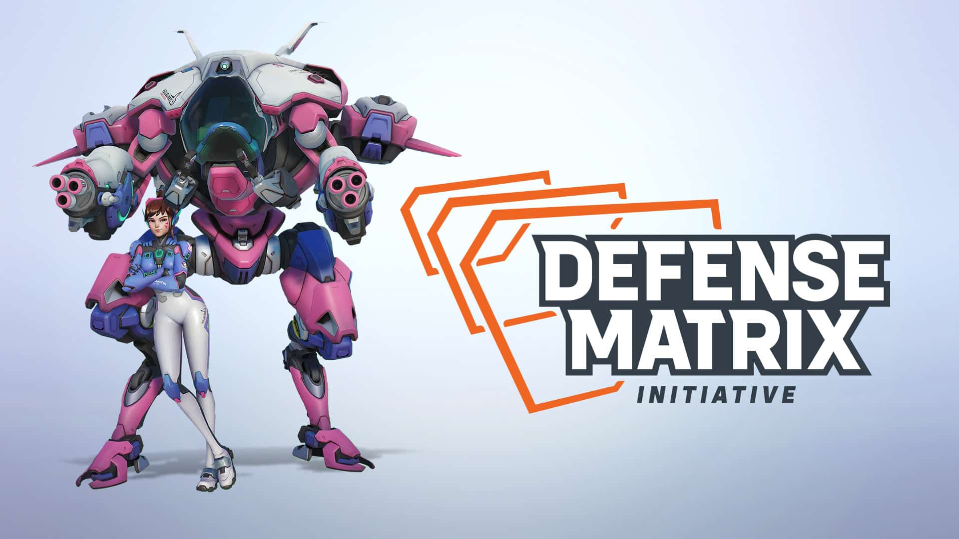 Image du logo Overwatch 2 sms protection defense matrix initiative avec D.Va