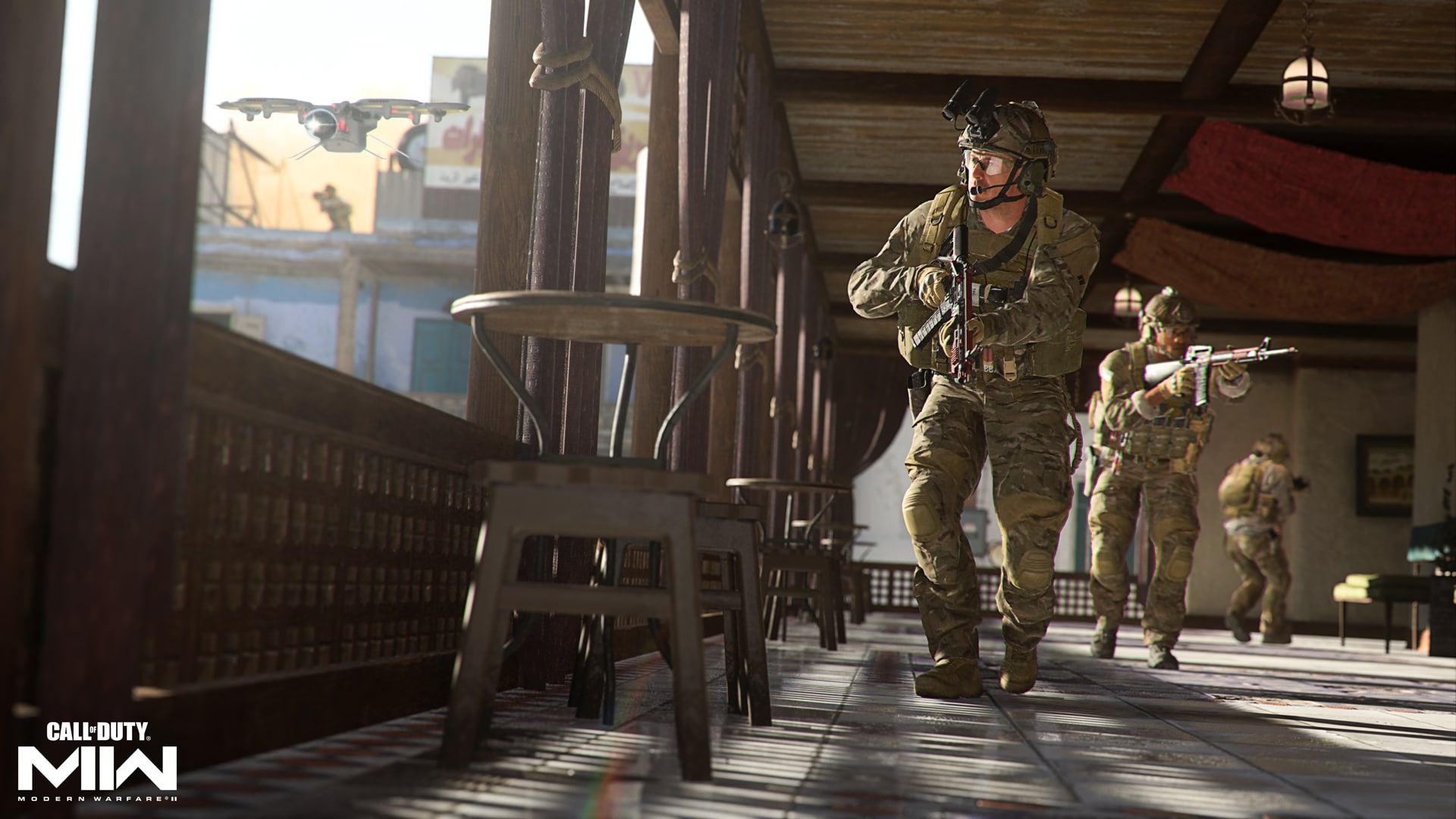 Call of Duty Modern Warfare 2 soldats dans le bâtiment