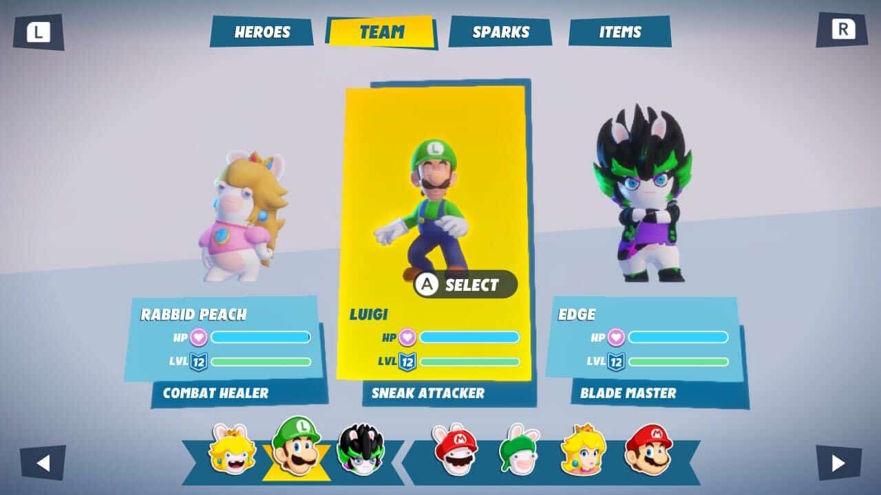 Mario Rabbids Étincelles d'espoir meilleures équipes