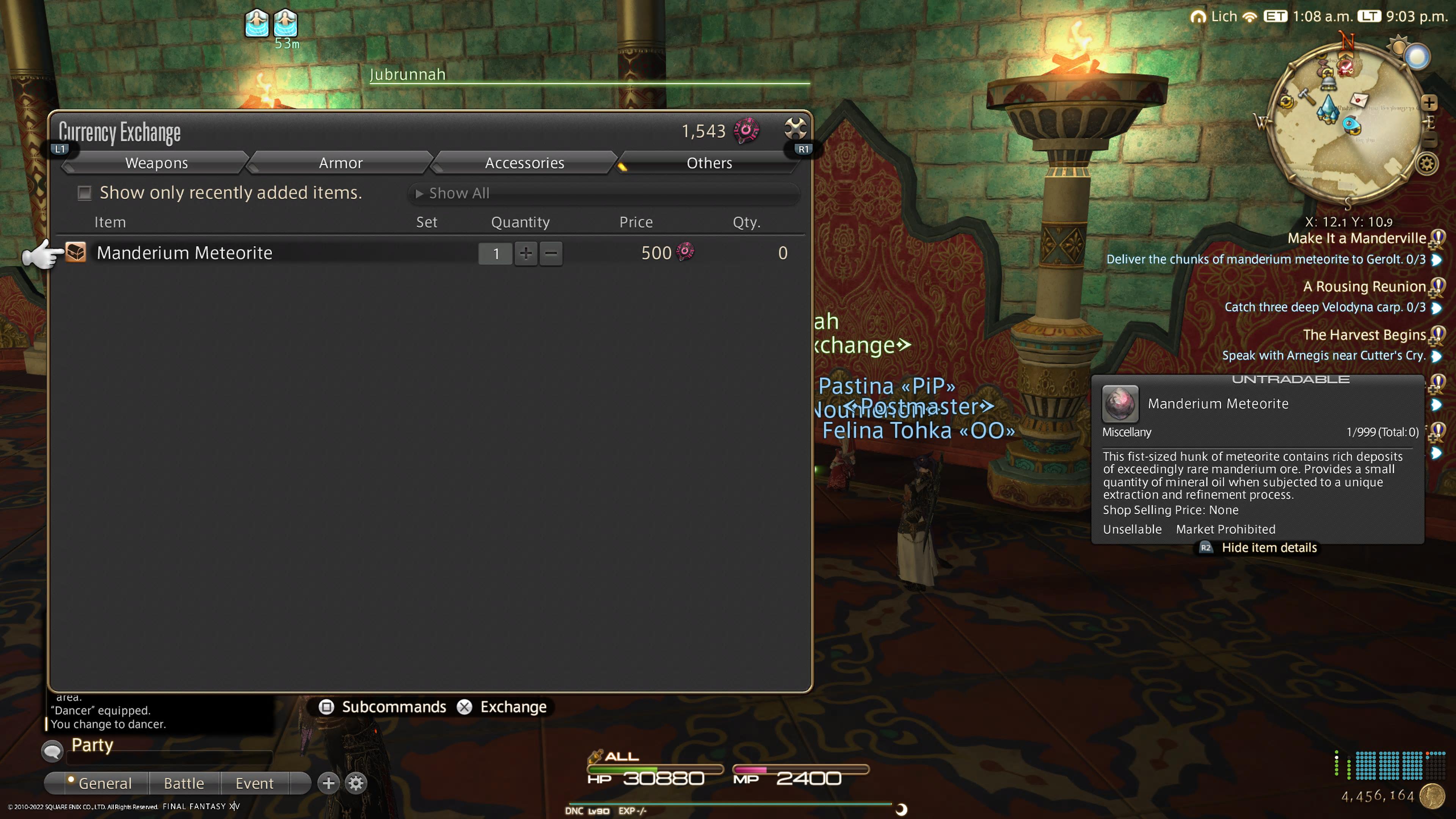 Guide des armes reliques FFXIV Manderville