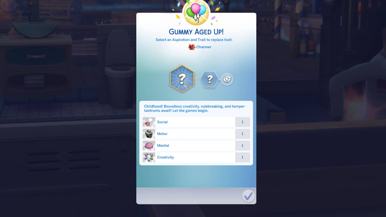 Sims 4 âge jusqu'à tout-petit