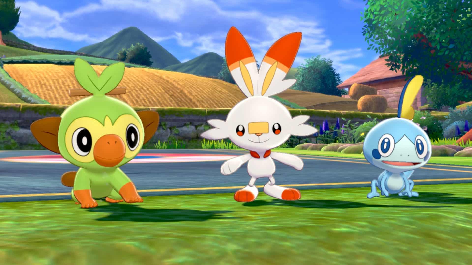 Les trois démarreurs Pokemon Sword and Shield