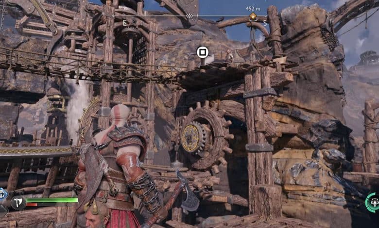 God of War Ragnarok mine puzzles in the jarnsmida pitmines of Svartalfheim