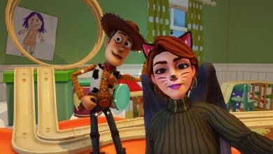 Hanging out with Woody in Disney Dreamlight Valley