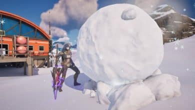 Fortnite winterfest giant snowball