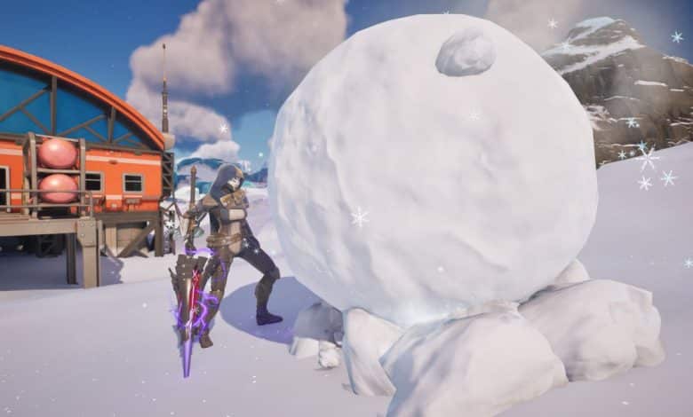 Fortnite winterfest giant snowball