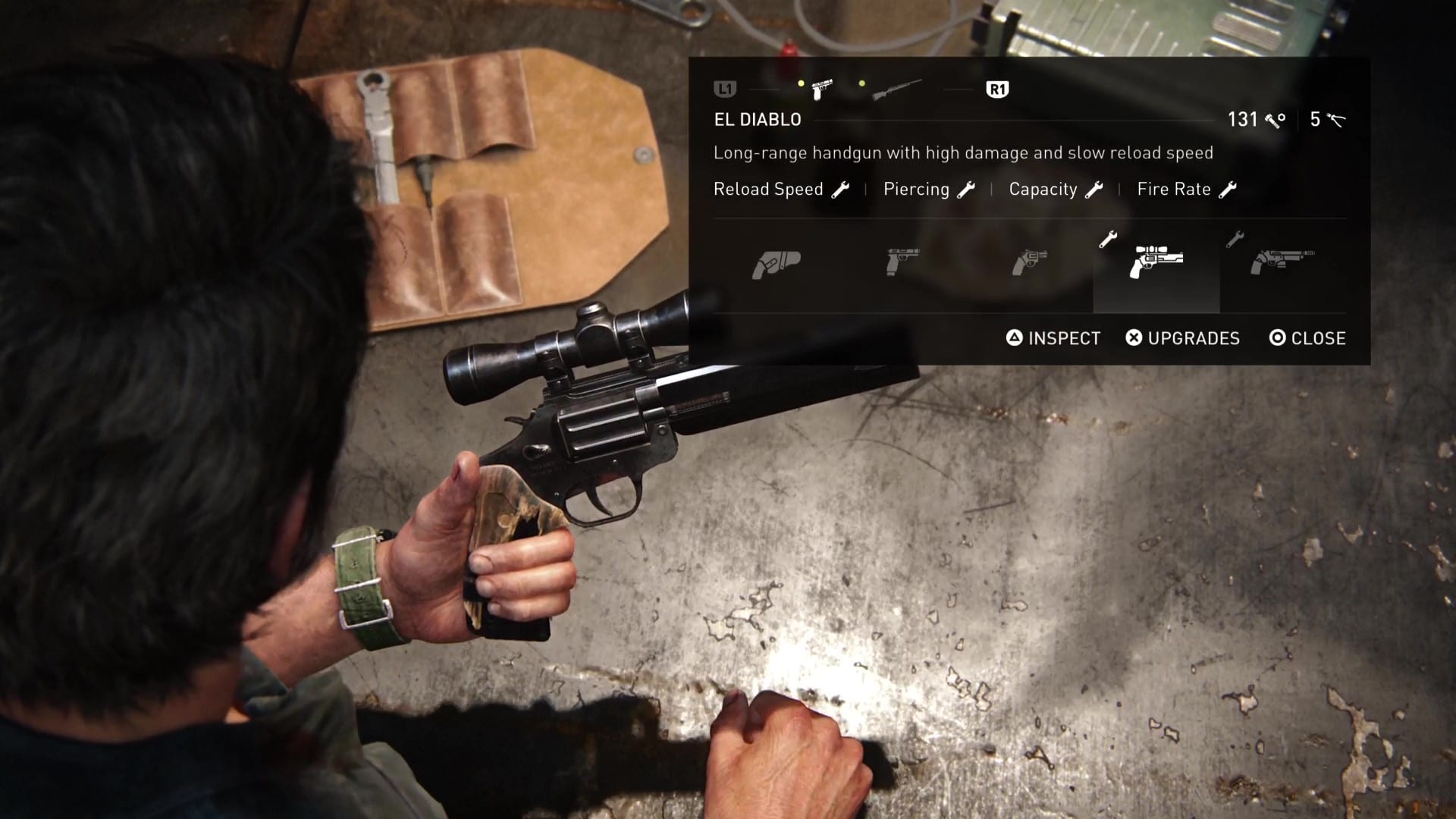 Améliorations des armes The Last of Us Part 1 Remake