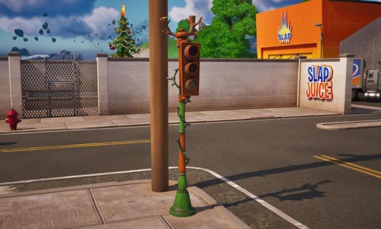 Comment décorer les feux de signalisation Fortnite pour le Winterfest Comment décorer les feux de signalisation Fortnite pour le Winterfest