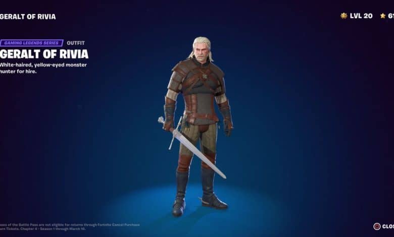 Fortnite Geralt