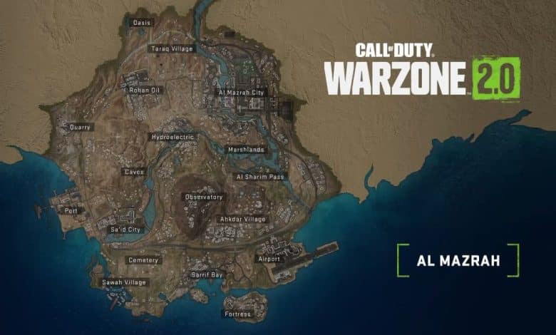 Warzone 2 map Al Mazrah