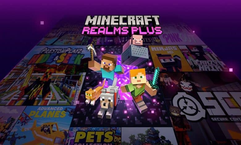 Minecraft Realms header