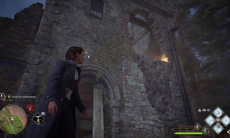 How to climb the battlements in Hogwarts Legacy