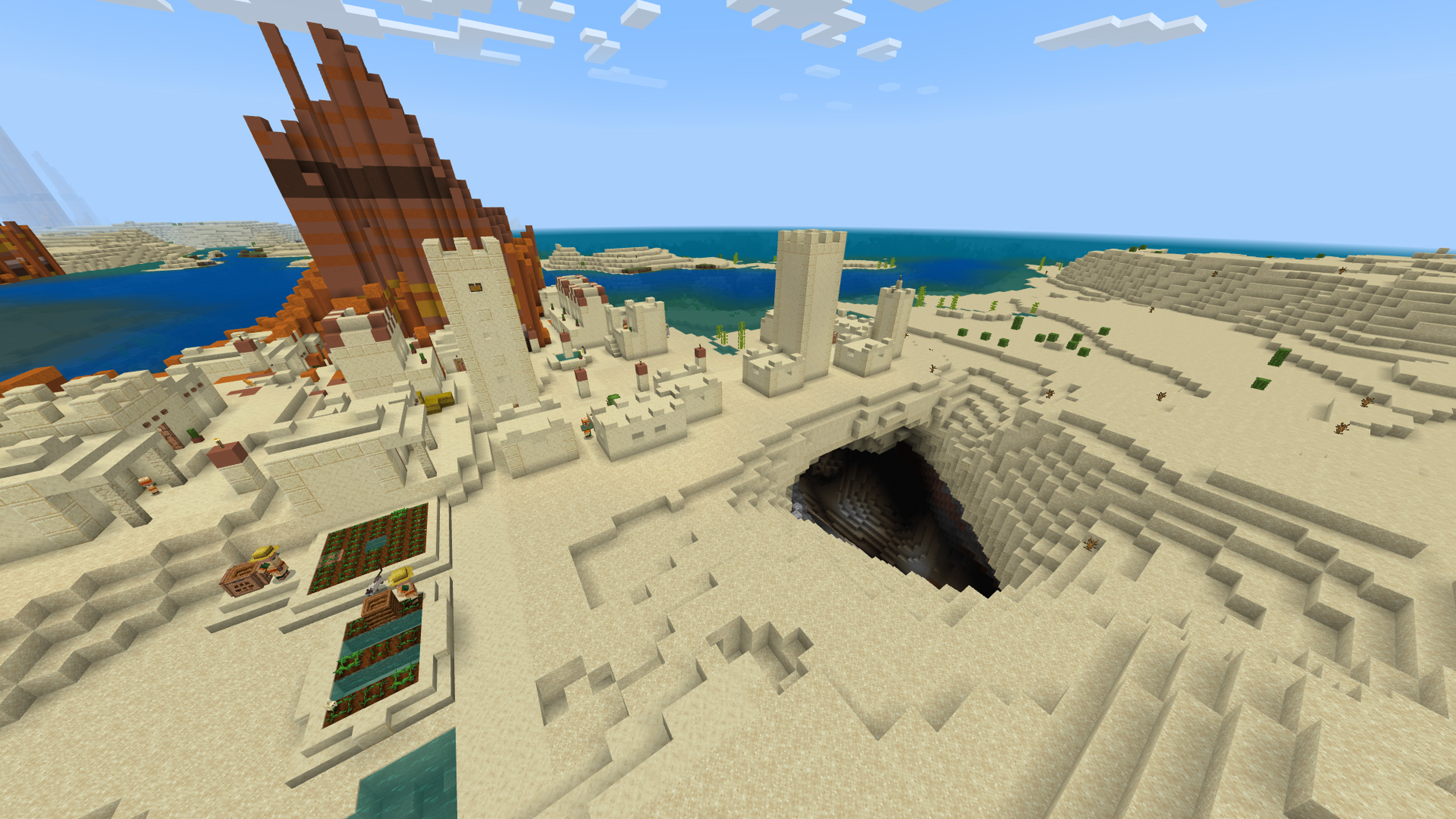 Village du désert des meilleures graines de Minecraft
