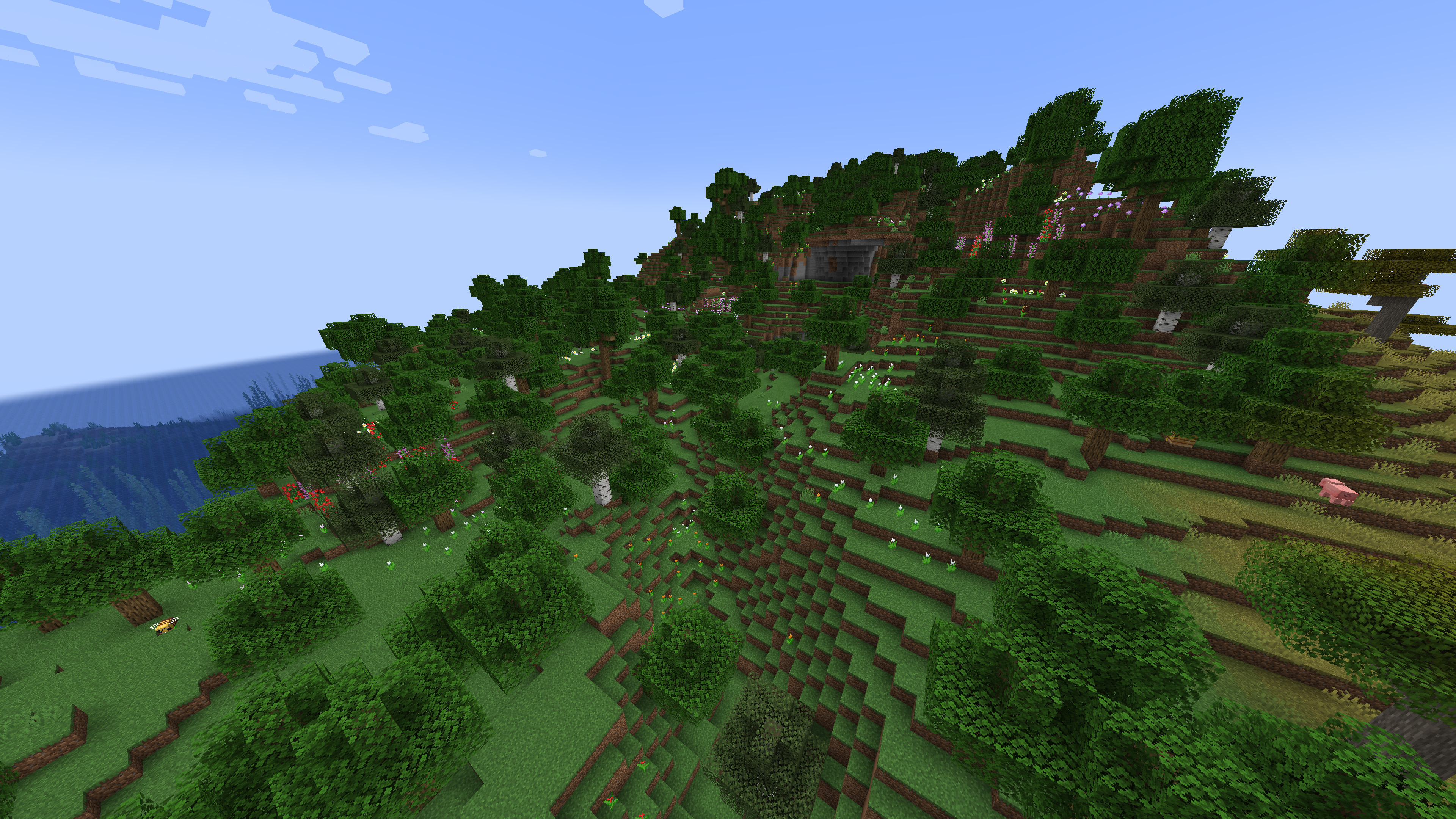 Minecraft meilleures graines forêt de fleurs