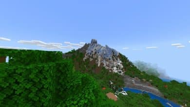Minecraft best seeds snowy mountain and forest