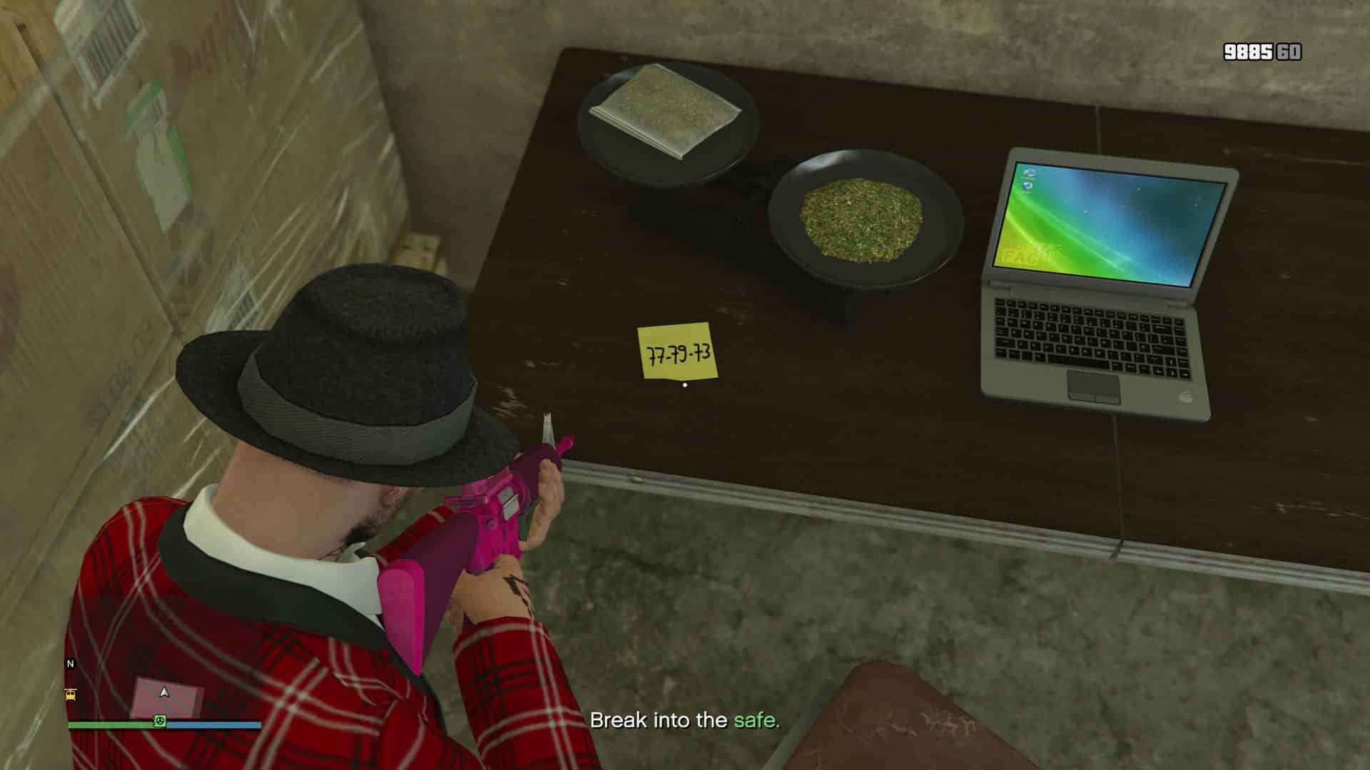 Trouver le code de sécurité dans GTA Online Stash Houses