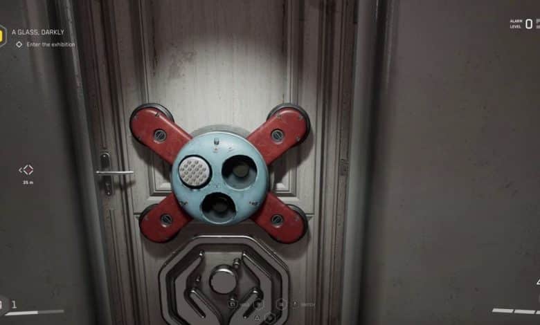 Atomic Heart VDNH door code combination lock on door