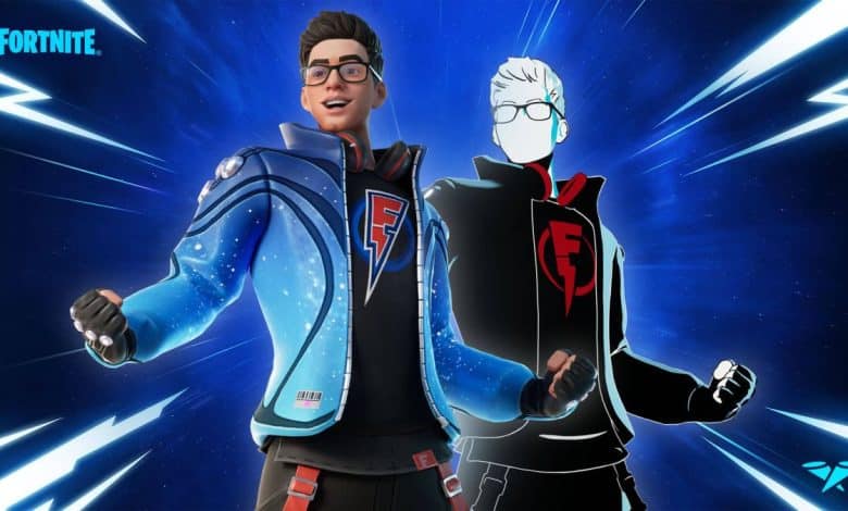 The Fortnite Flakes Power outfit with two variants