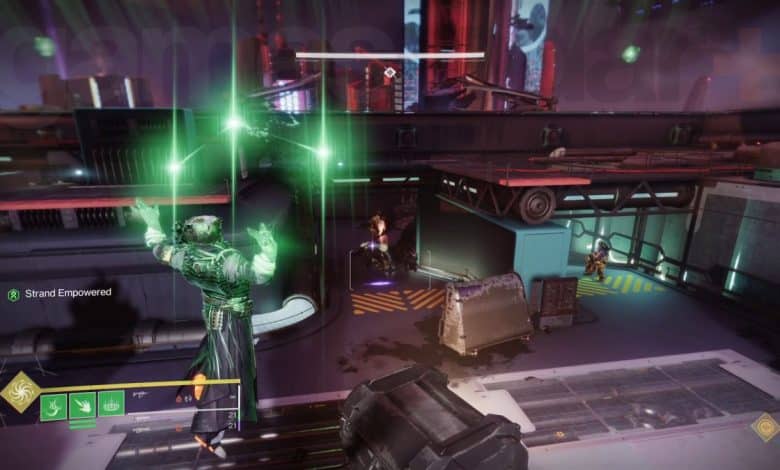 Destiny 2 Lightfall Desperate Measures mission defending the vault using needlestorm strand super