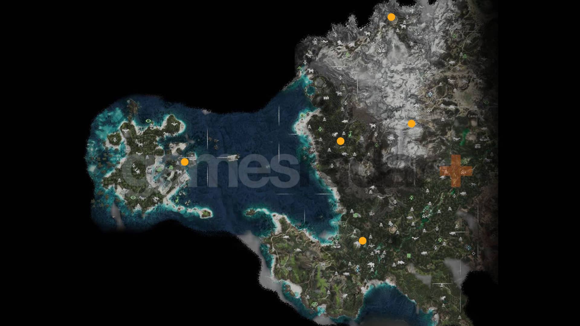 Examinez les emplacements des drones sur une carte dans Horizon Forbidden West