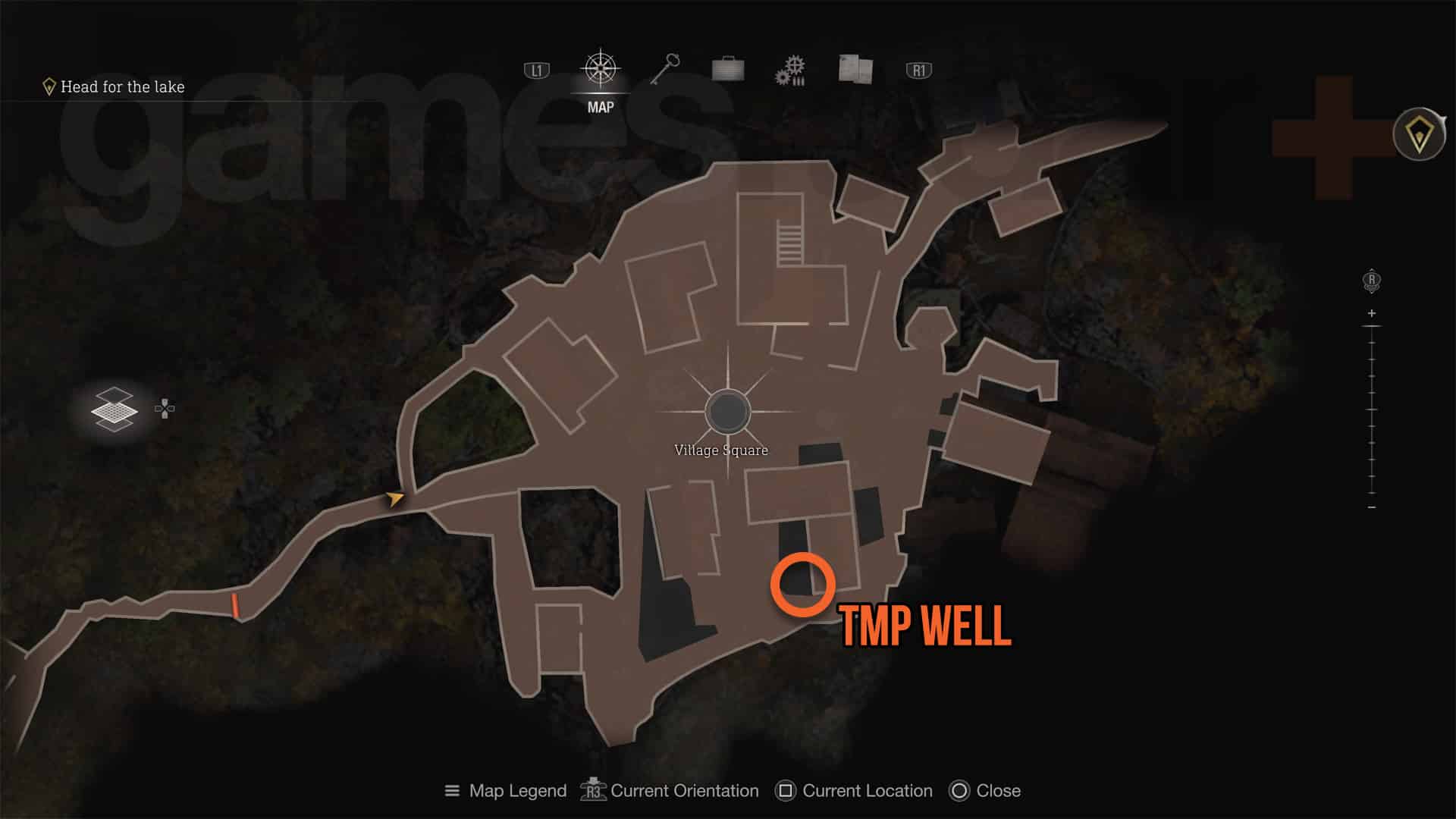 Carte de démonstration de Resident Evil 4 pour TMP dans le puits