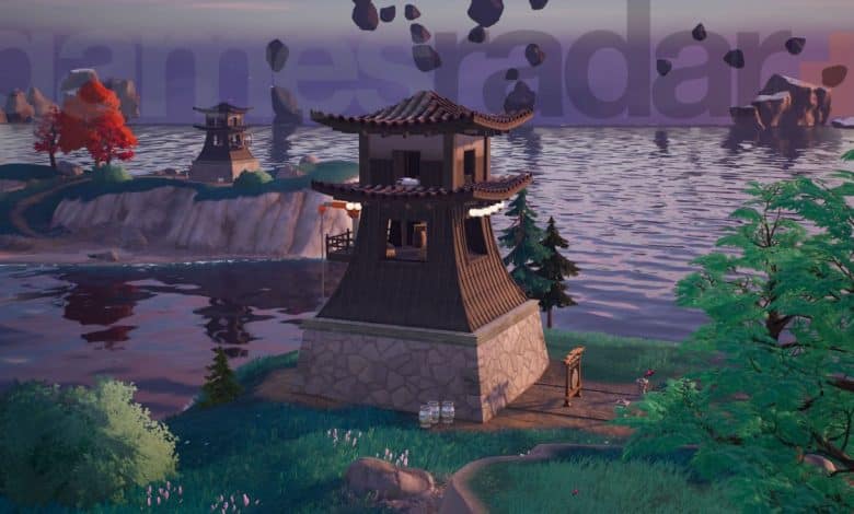 Two of the Fortnite Lighthouses