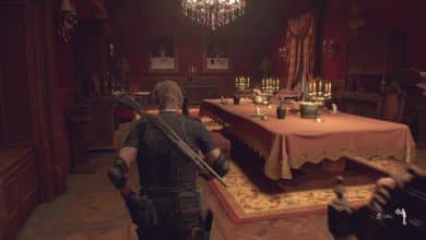 Resident Evil 4 Dining Hall room puzzle king queen