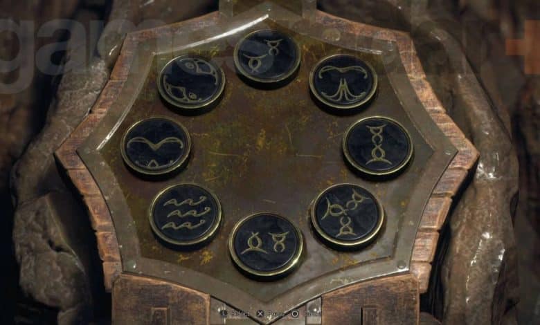 Resident Evil 4 stone dias code combination symbols