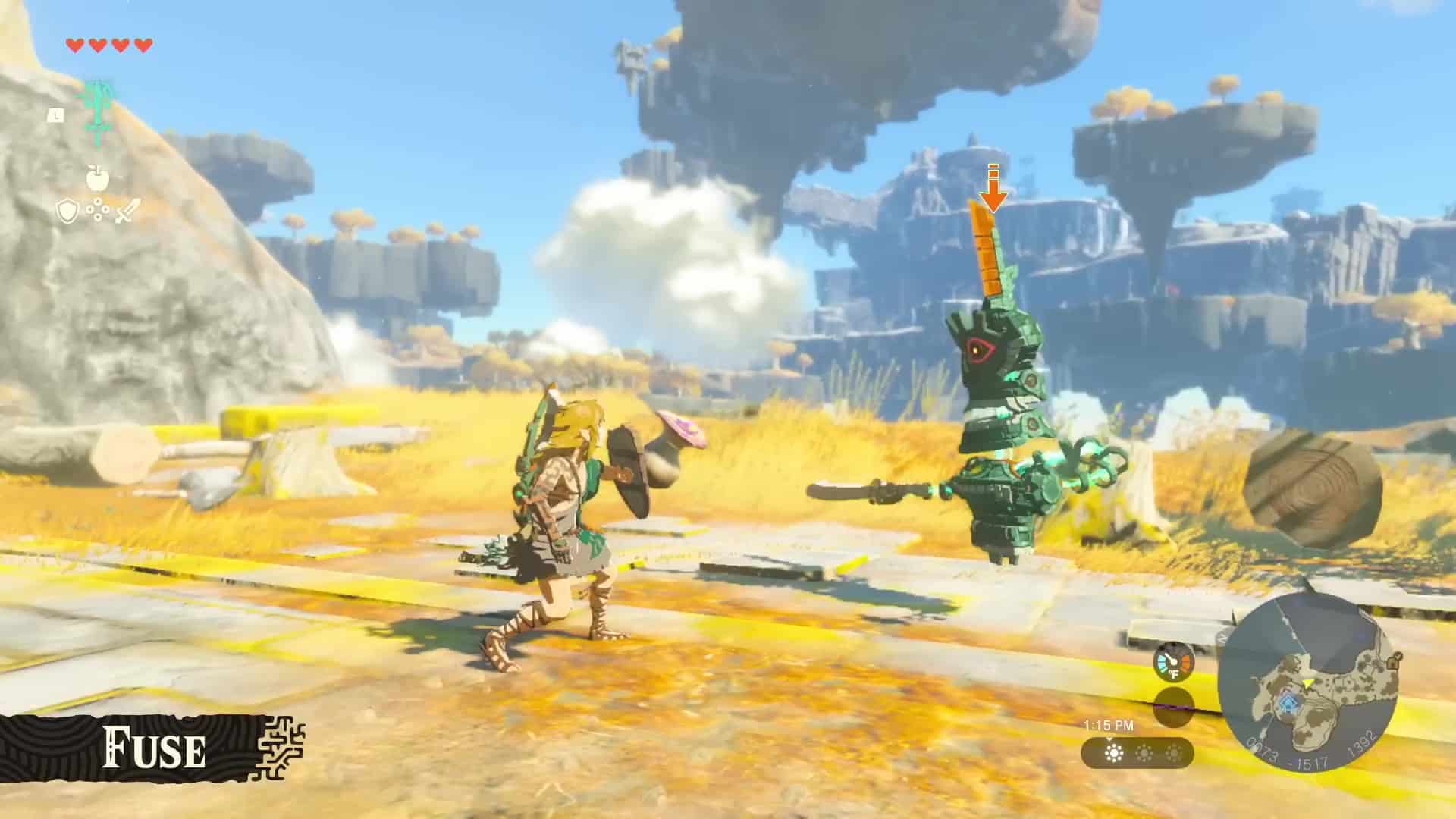 Zelda Tears of the Kingdom fusionne la capacité de fusion