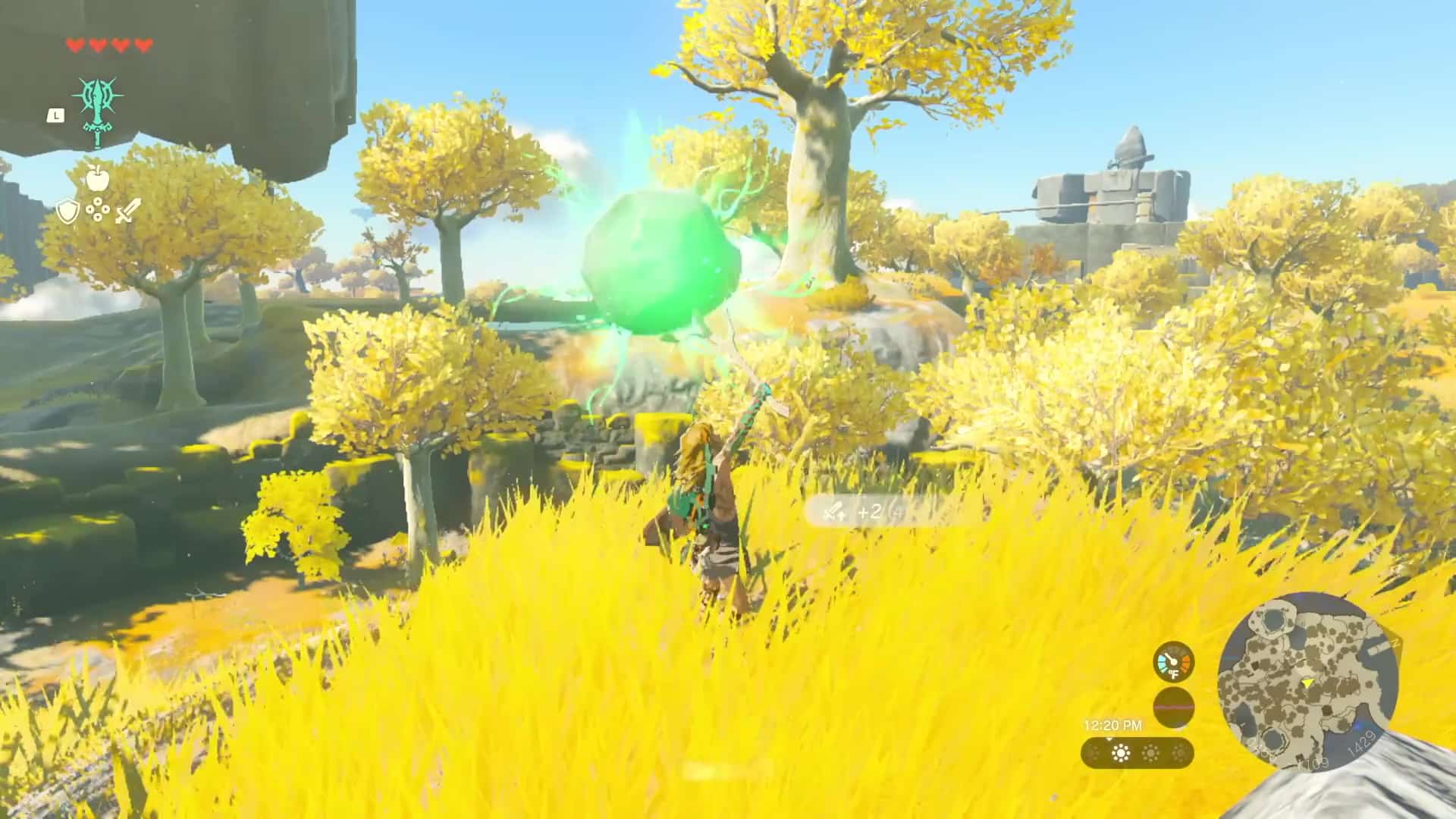 Zelda Tears of the Kingdom pause de dégradation de la durabilité des armes