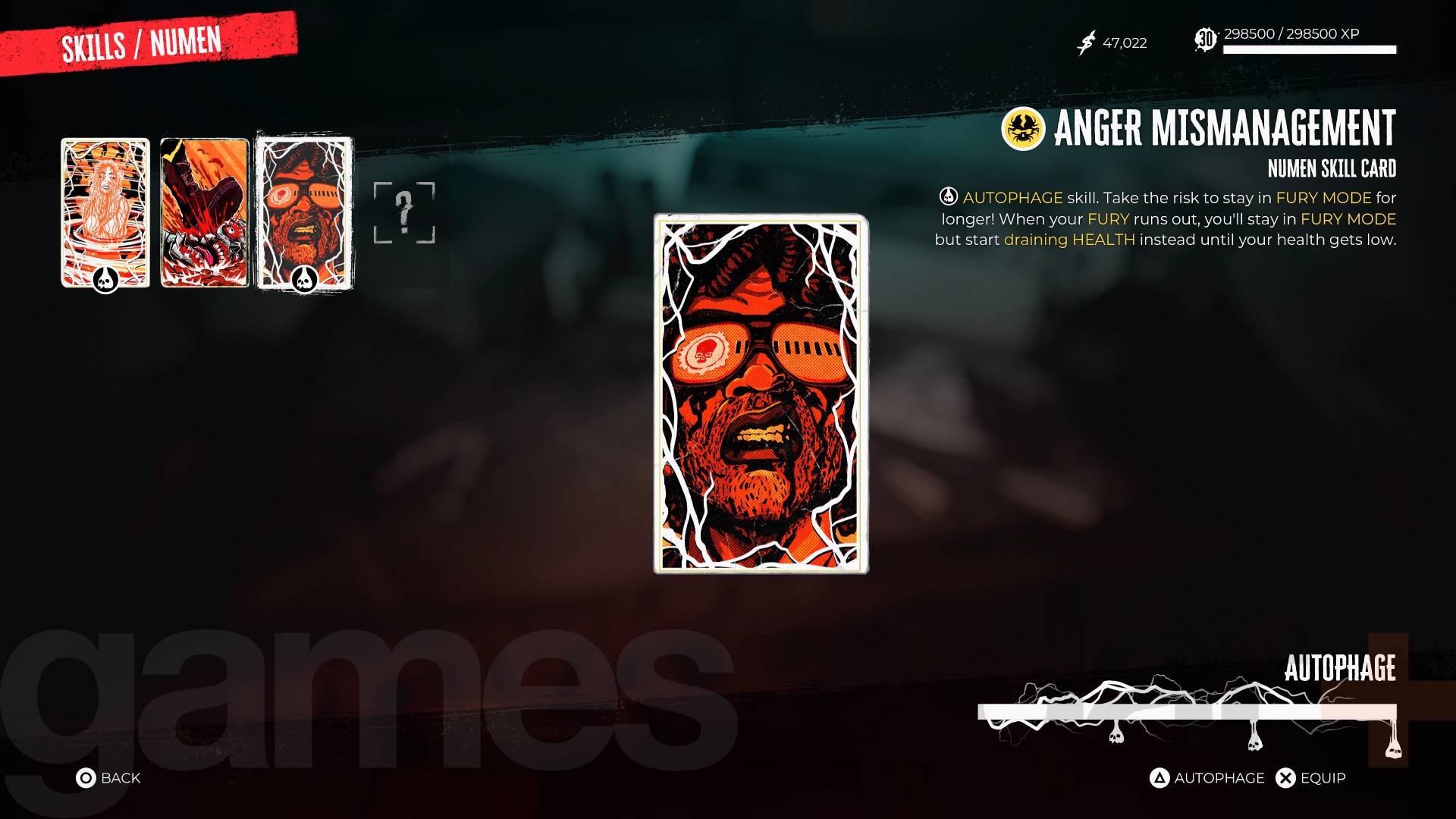 Dead Island 2 Numan Skill Cards