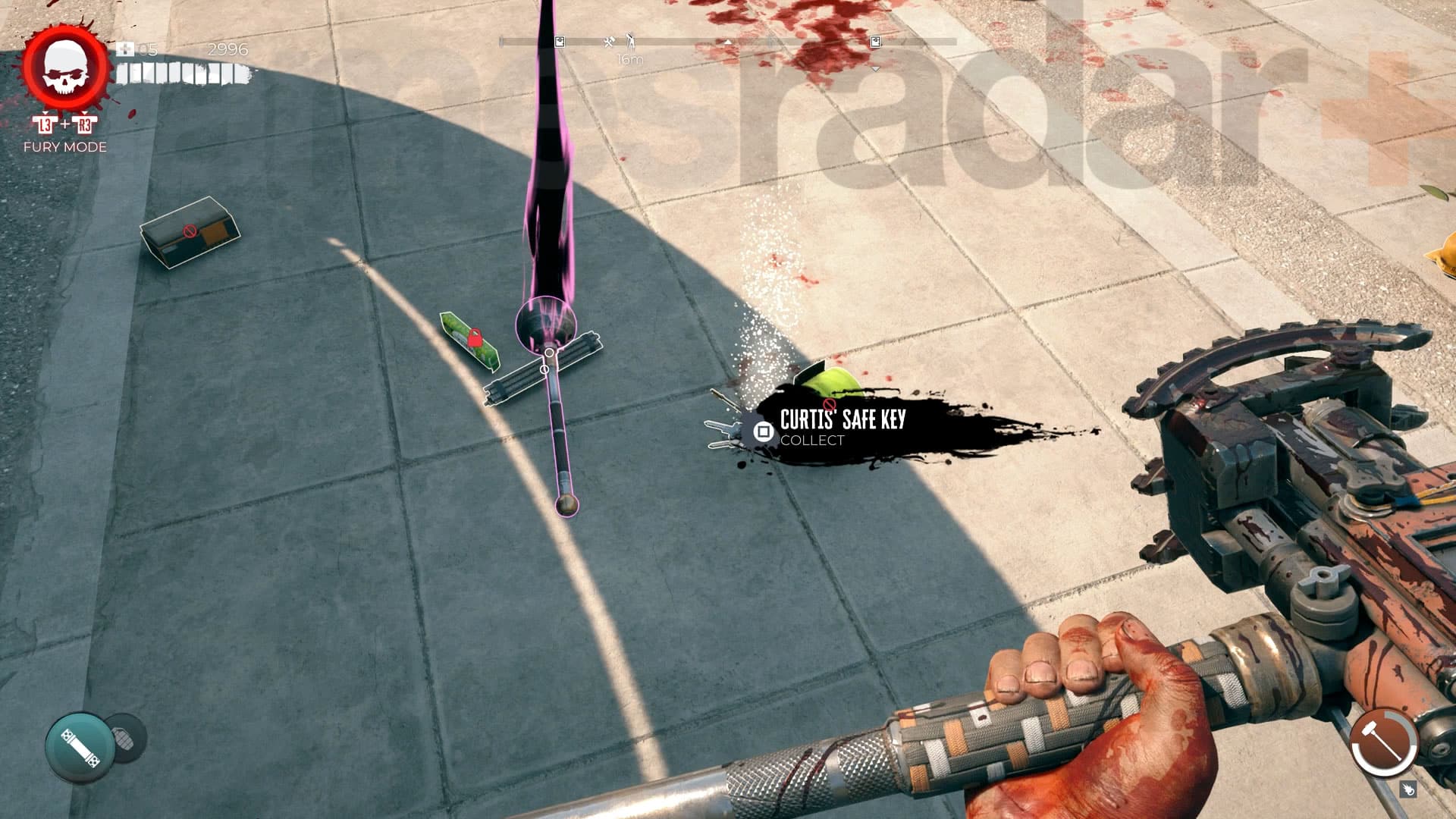 Récupérer la clé du coffre-fort de Dead Island 2 Curtis