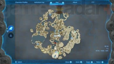 Zelda Tears of the Kingdom sky island map
