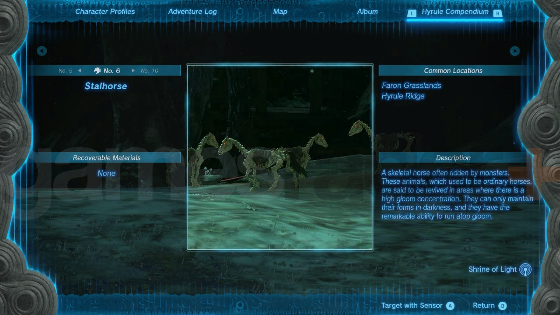 Squelette de Stalhorse dans Zelda Tears of the Kingdom