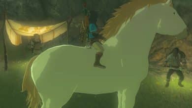 giant white stallion horse in Zelda Tears of the Kingdom