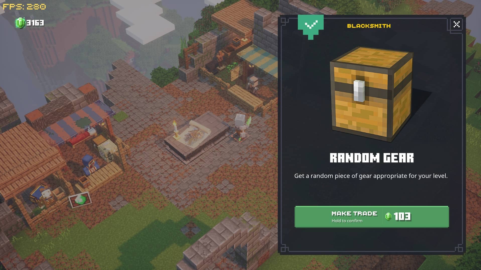 Camp Donjons Minecraft : Forgeron