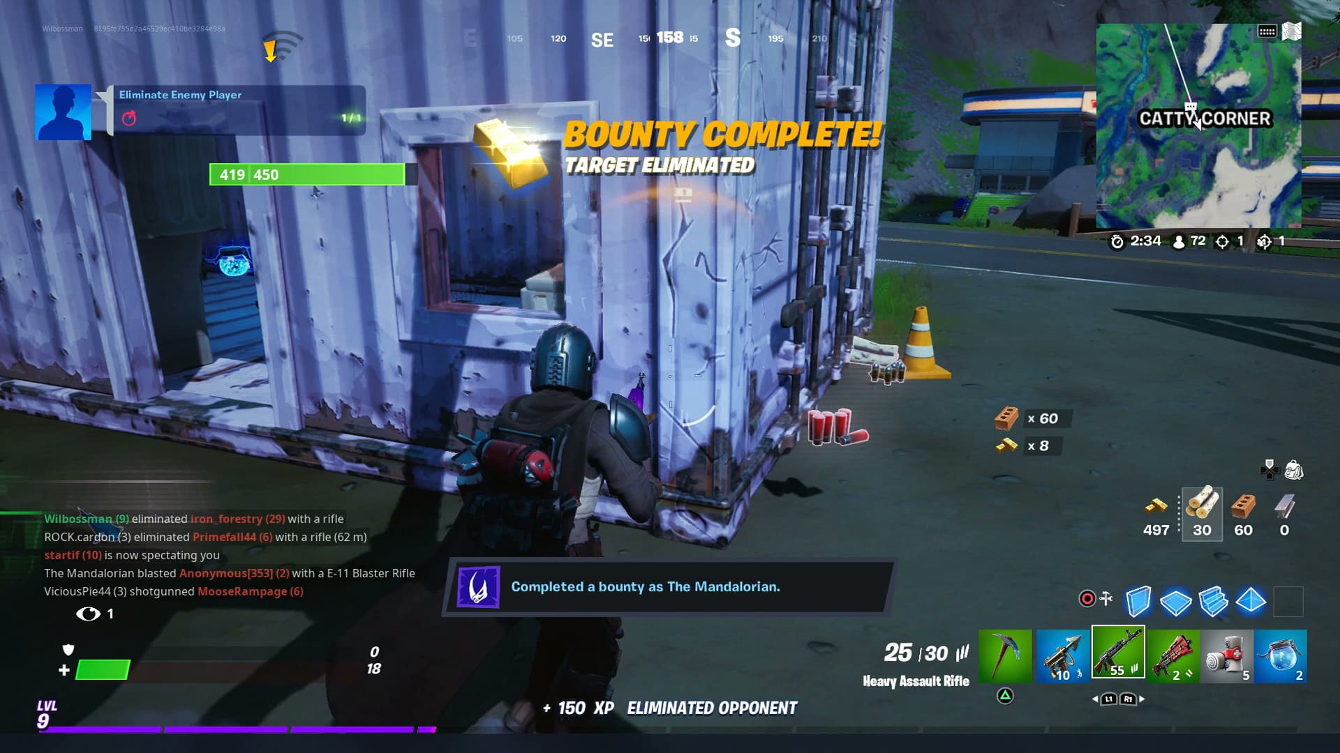 Fortnite Bounties comment terminer