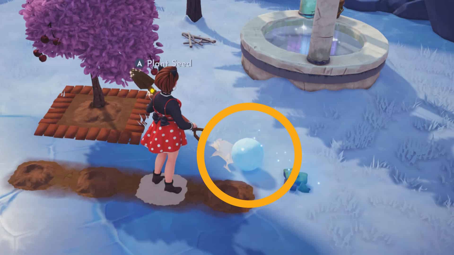 Trouver des boules de neige à Disney Dreamlight Valley