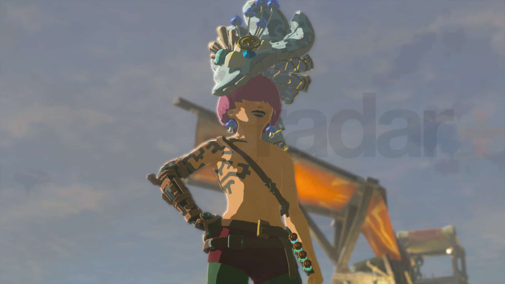 Link porte un chapeau fantaisie dans Zelda Tears of the Kingdom