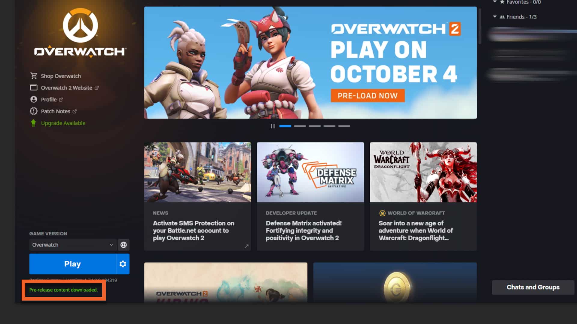 Overwatch 2 jeu préchargé battlenet