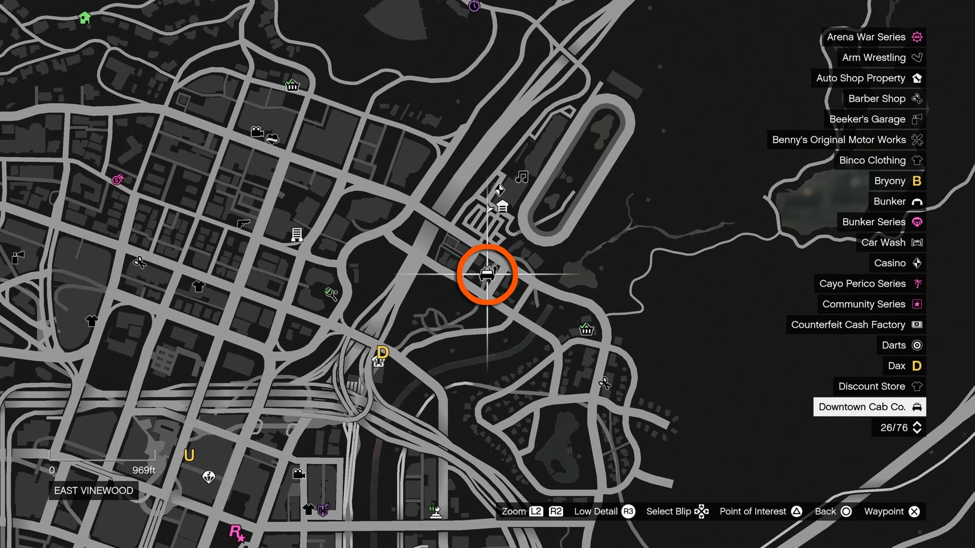 Carte de travail de taxi GTA Online