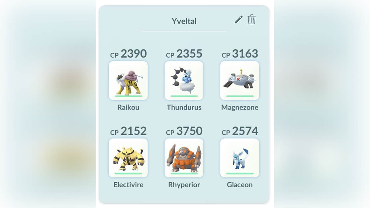 Compteurs Pokemon Go Yveltal