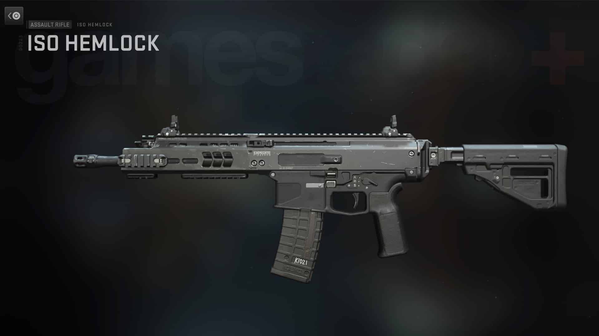 Call of Duty Warzone 2 fusil d'assaut ISO Hemlock
