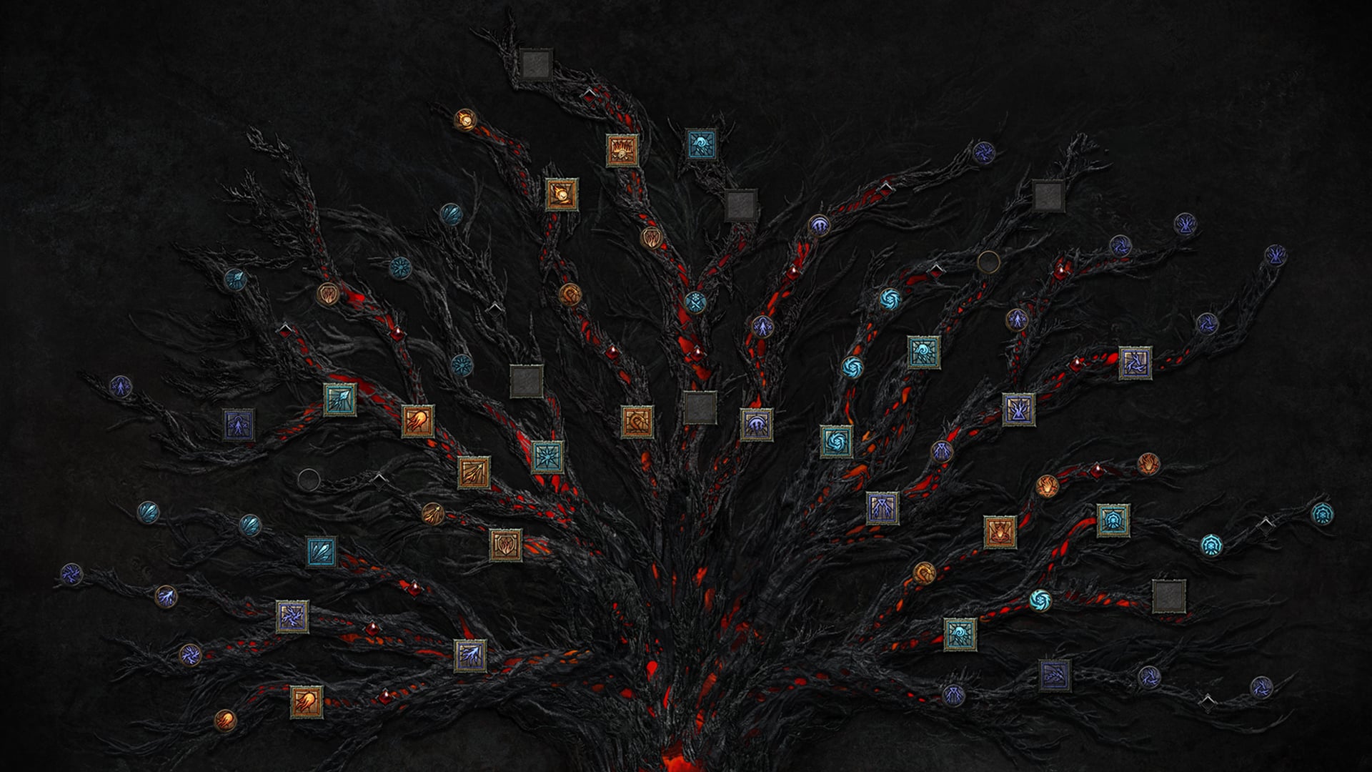 Capture d'écran de l'arbre de compétences de Diablo 4