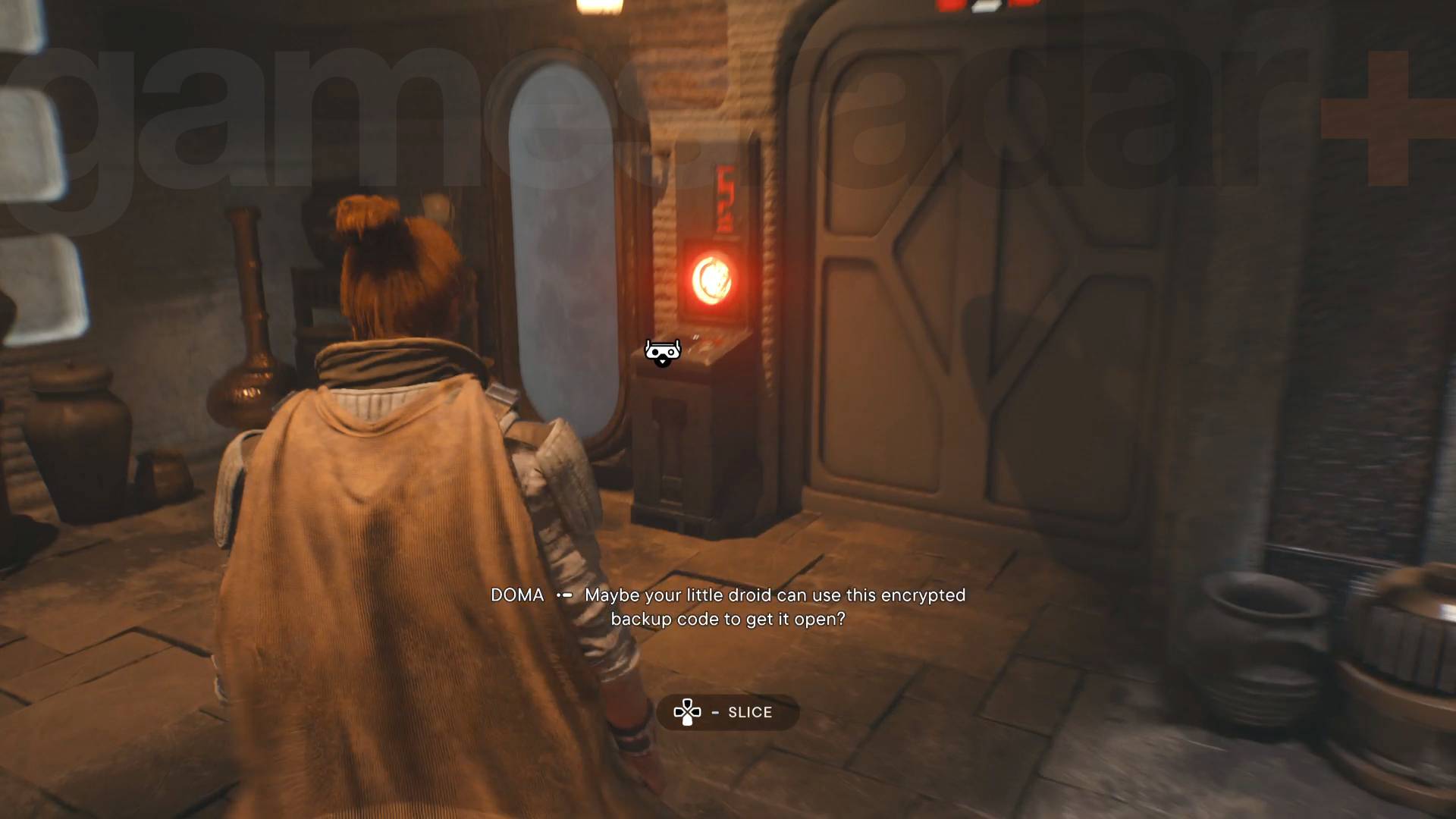 star wars jedi survivant mystérieux keycode domo