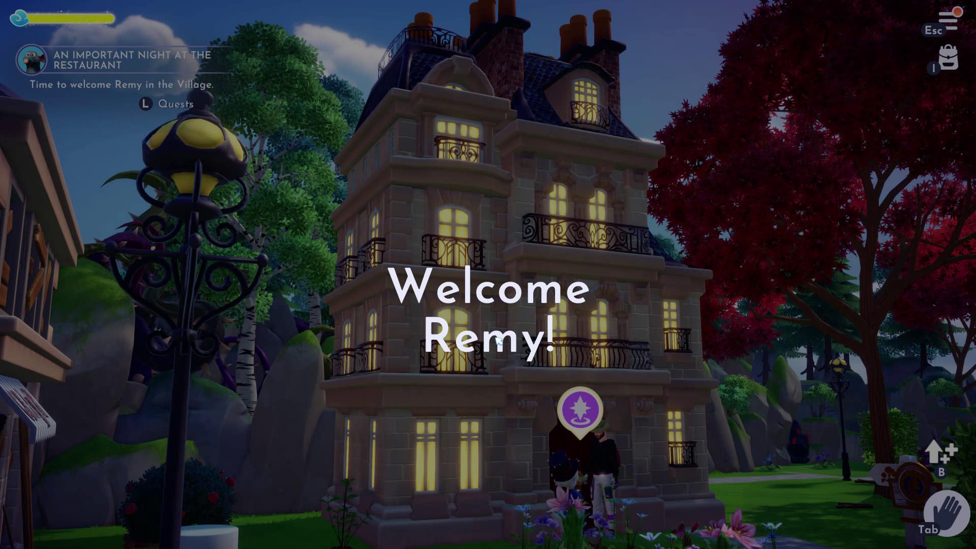 Les personnages de Disney Dreamlight Valley ont construit la maison de Remy